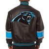 Carolina Panthers Leather Varsity Jacket