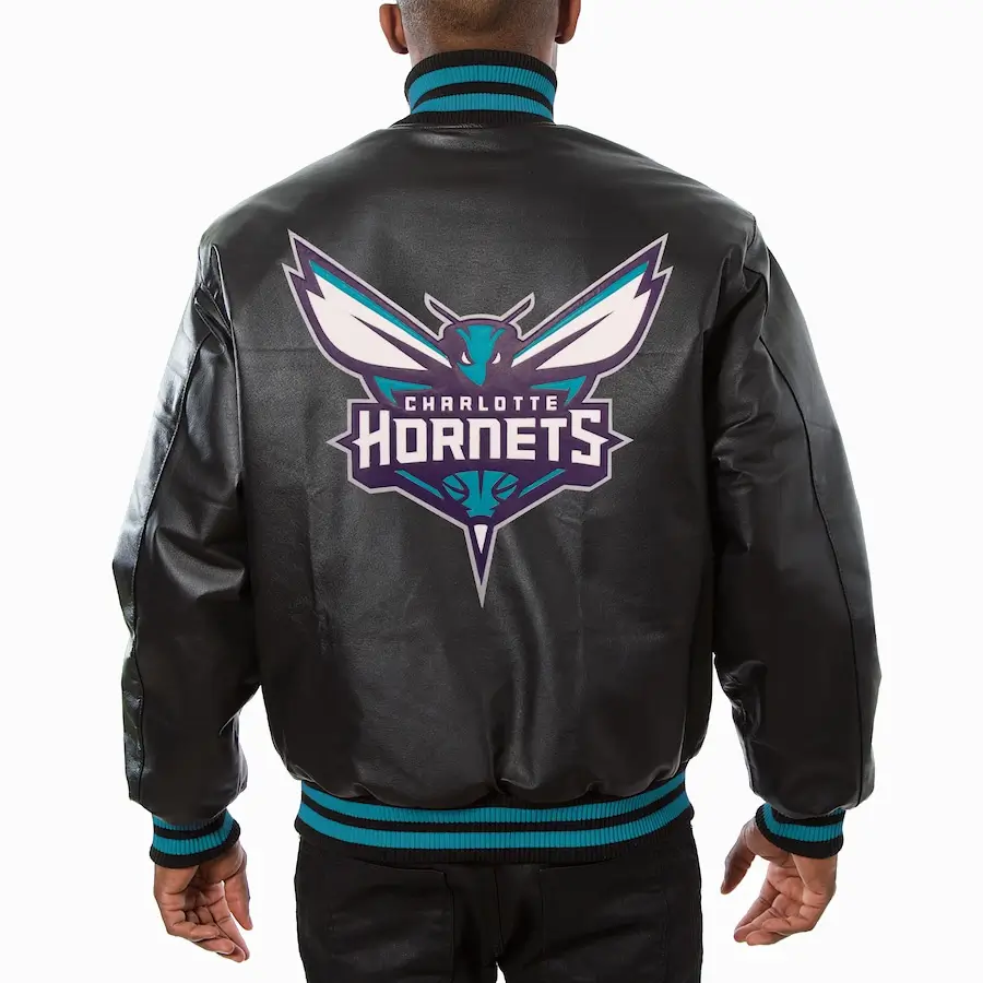 Charlotte-Hornets-Varsity-Jacket-Black-Leather