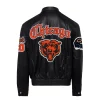 Chicago-Bears-Full-Real-Leather-Old-English-Jacket-Black