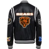Chicago-Bears-Jeff-Hamilton-Black-Vegan-Full-Snap-Leather-Varsity-Jacket
