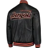 Cincinnati-Bengals-G-III-Sports-by-Carl-Banks-Black-Stiff-Pleather-Varsity-Jacket