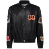 Cincinnati-Bengals-Jeff-Hamilton-Leather-Varsity-Jacket