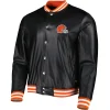 Cleveland-Browns-The-Wild-Collective-Black-Full-Snap-Satin-Varsity-Jacket