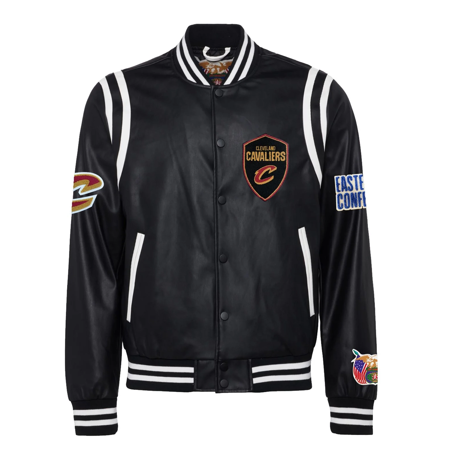 Cleveland-Cavaliers-Leather-Varsity-Jacket-Black