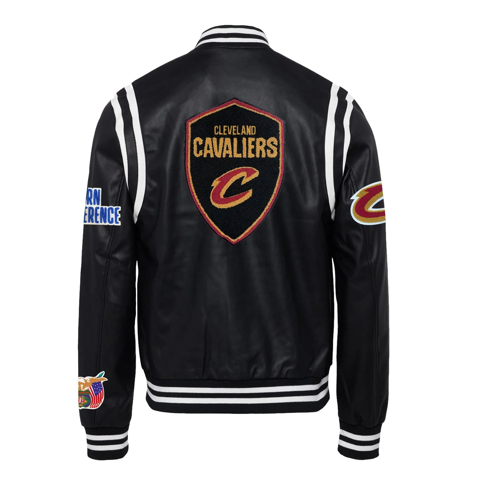 Cleveland-Cavaliers-Leather-Varsity-Jacket-Black