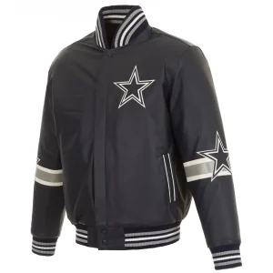 Dallas-Cowboys-Black-Leather-Varsity-Jacket