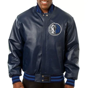 Dallas-Mavericks-Genuine-Leather-Varsity-Jacket