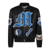 Dallas-Mavericks-Jeff-Hamilton-Full-Leather-Old-English-Jacket-Black