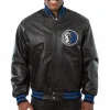 Dallas-Mavericks-Leather-Varsity-Black-Jacket