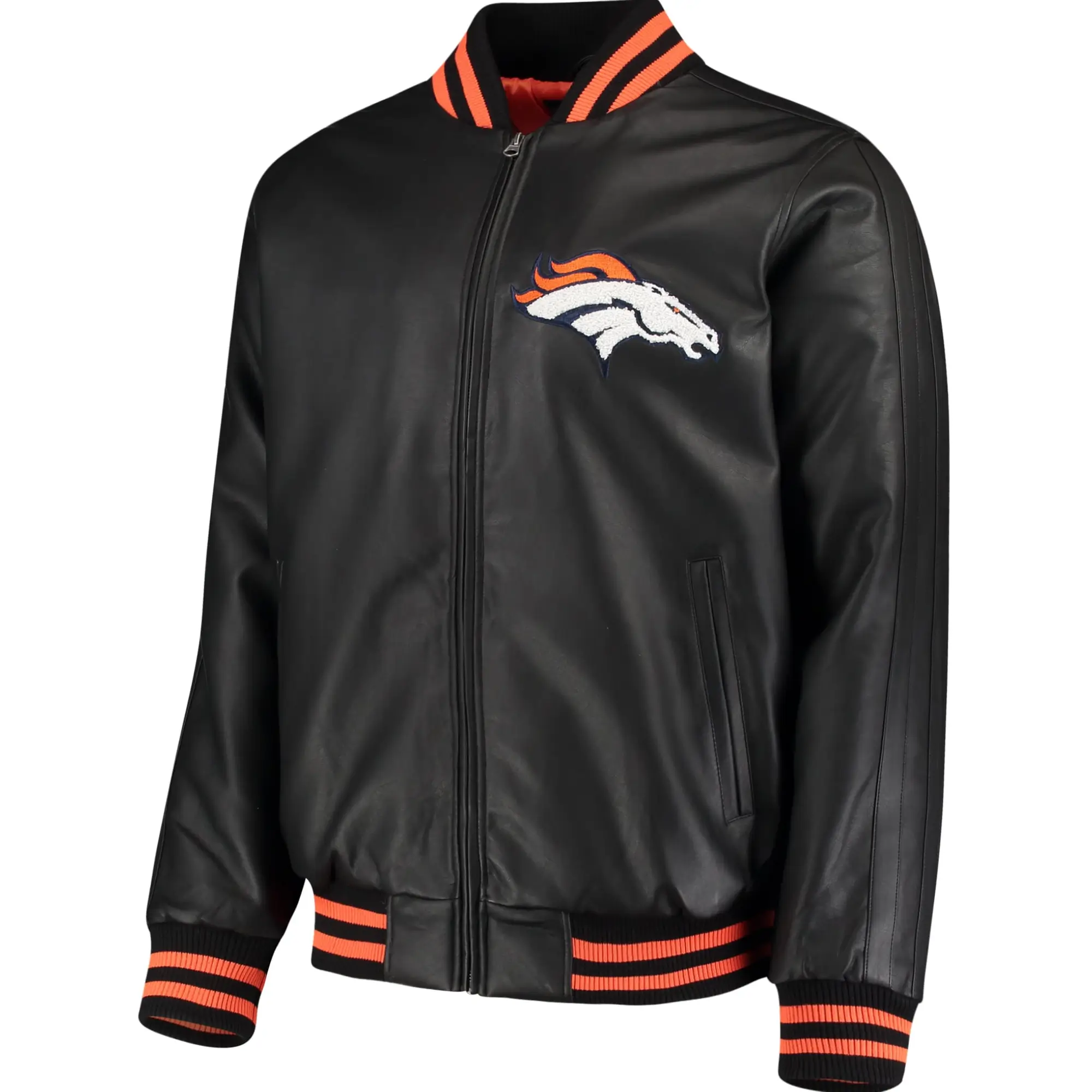 Denver-Broncos-G-III-Sports-by-Carl-Banks-Black-Leather-Varsity-Jacket
