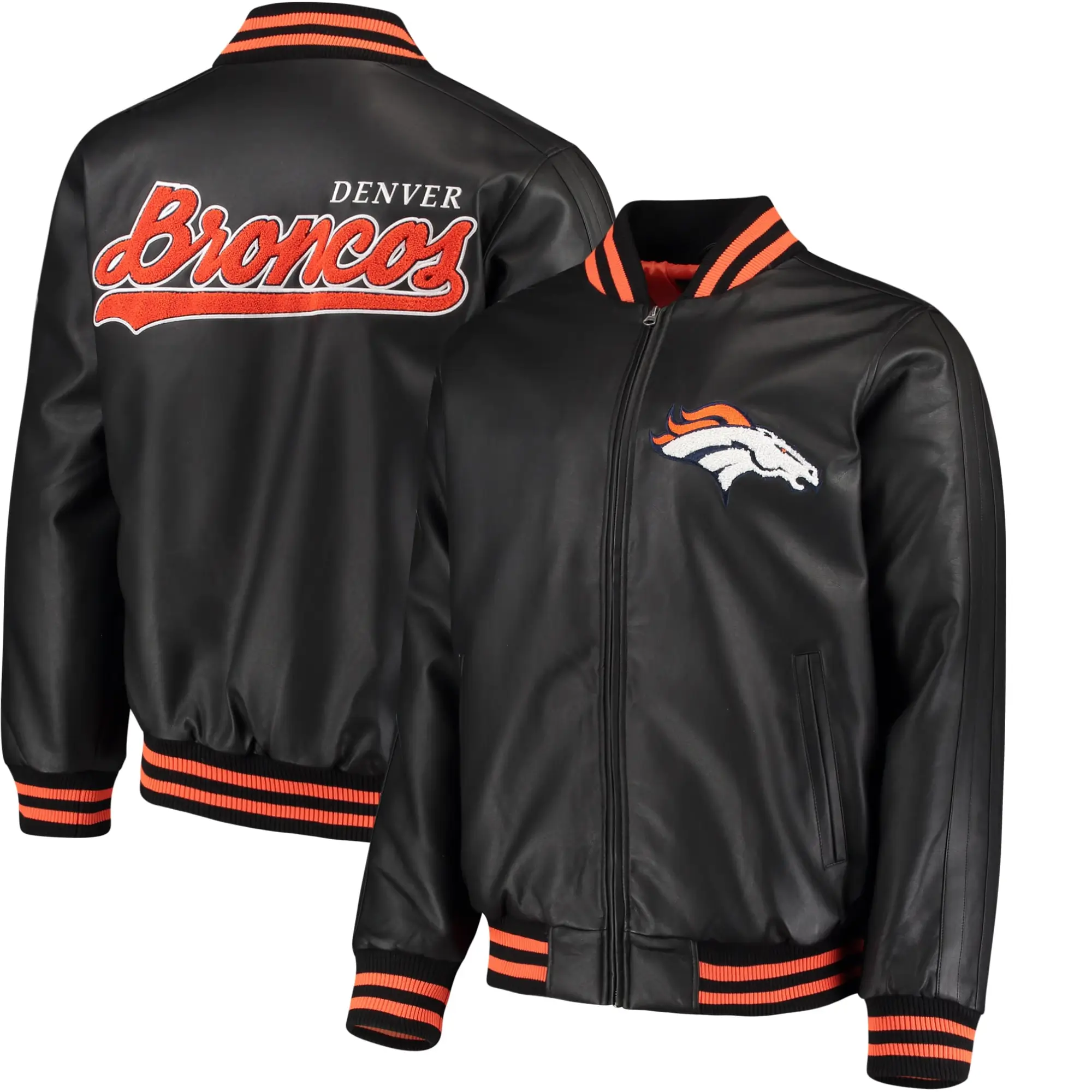 Denver-Broncos-G-III-Sports-by-Carl-Banks-Black-Leather-Varsity-Jacket