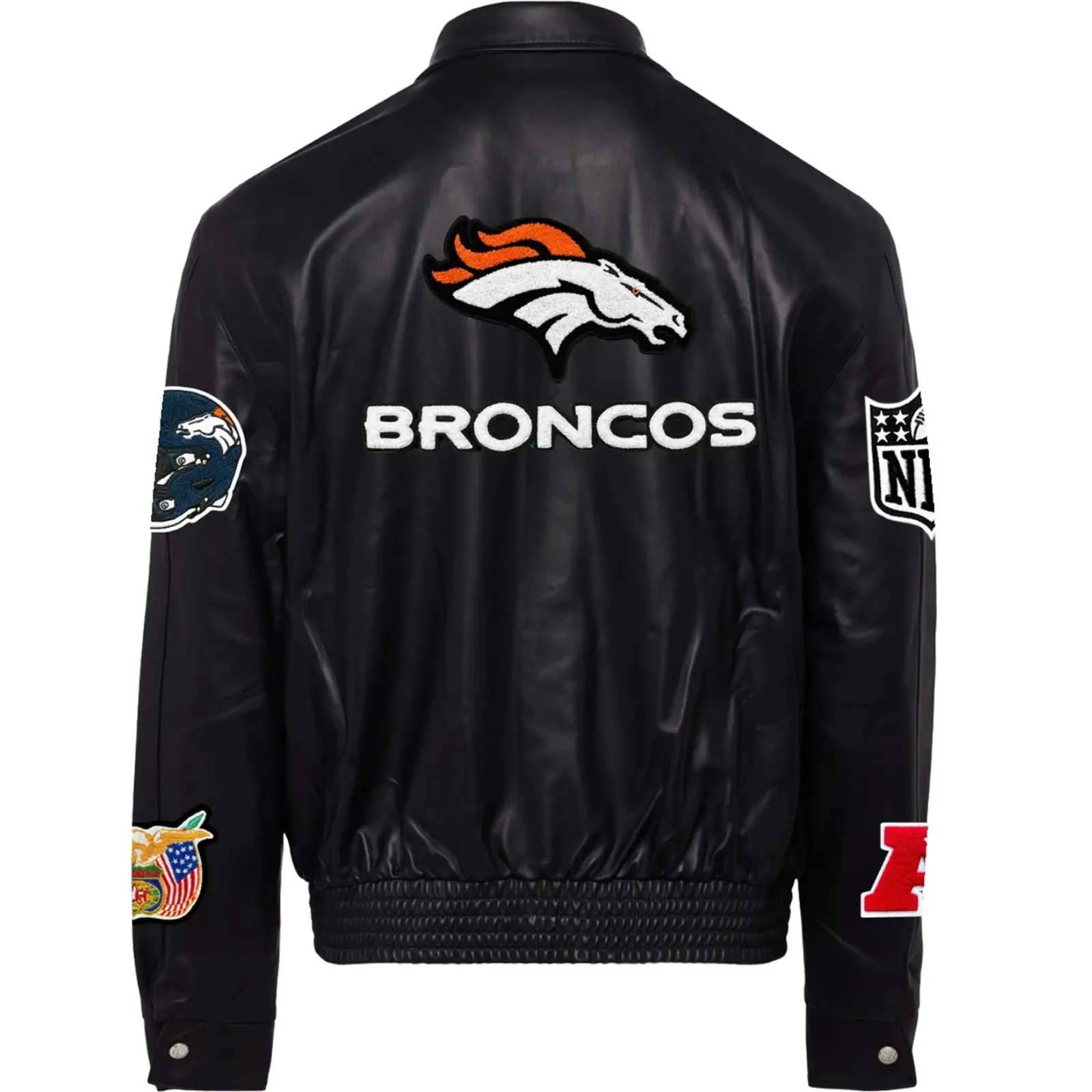 Denver-Broncos-Jeff-Hamilton-Leather-Varsity-Jacket