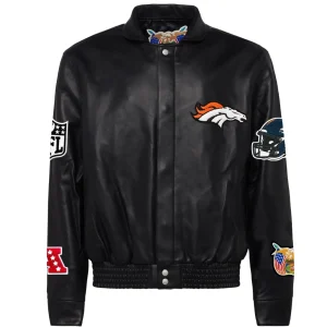 Denver-Broncos-Jeff-Hamilton-Leather-Varsity-Jacket