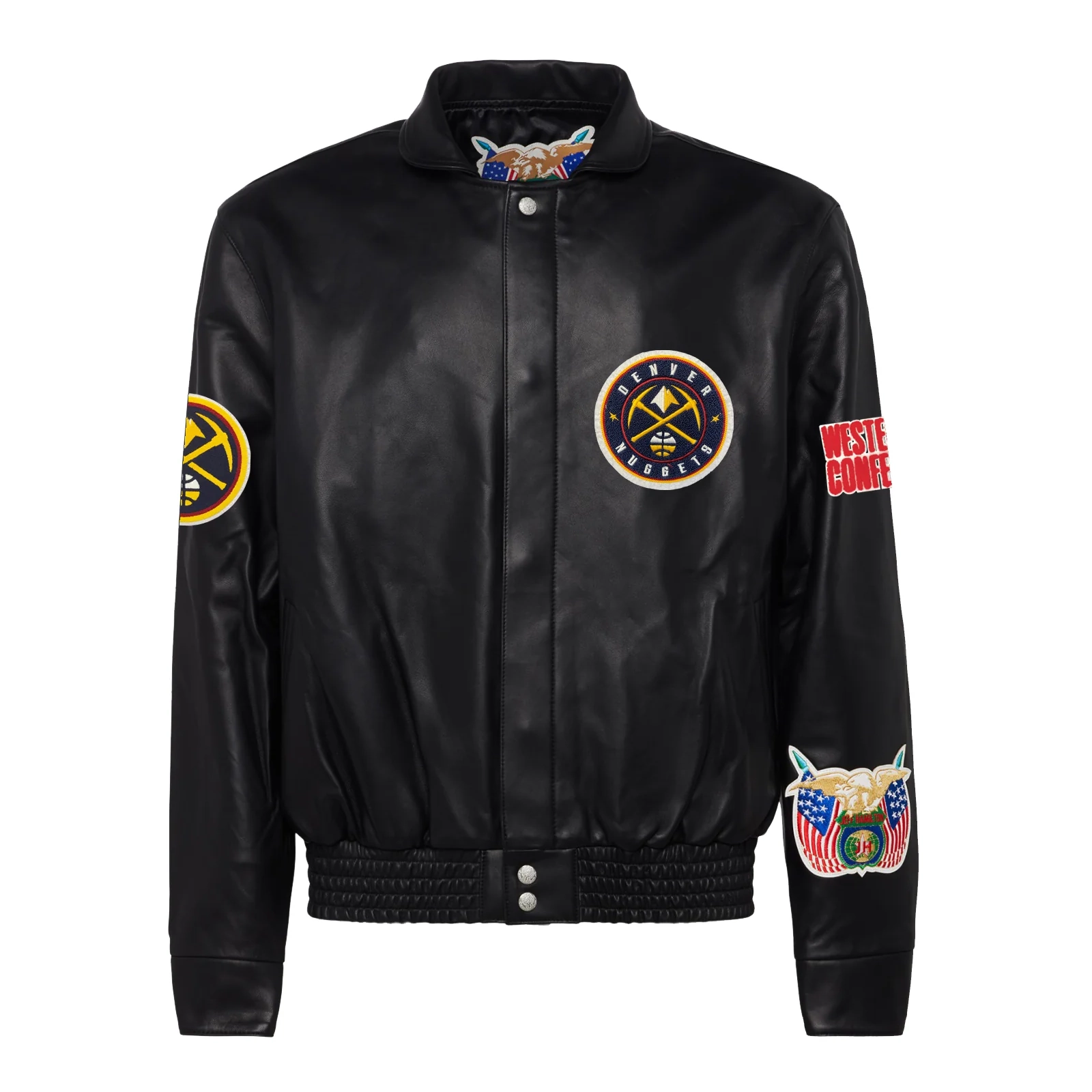 Denver-Nuggets-Jeff-Hamilton-Full-Leather-Jacket-Black