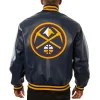 Denver-Nuggets-Leather-Varsity-Navy-Jacket