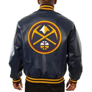 Denver-Nuggets-Leather-Varsity-Navy-Jacket