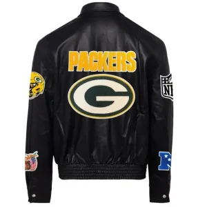 Green-Bay-Packers-Black-Leather-Varsity-Jacket