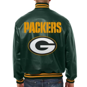 Green-Bay-Packers-Varsity-Green-Leather-Jacket