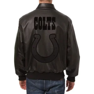 Indianapolis-Colts-Black-Leather-Bomber-Varsity-Jacket