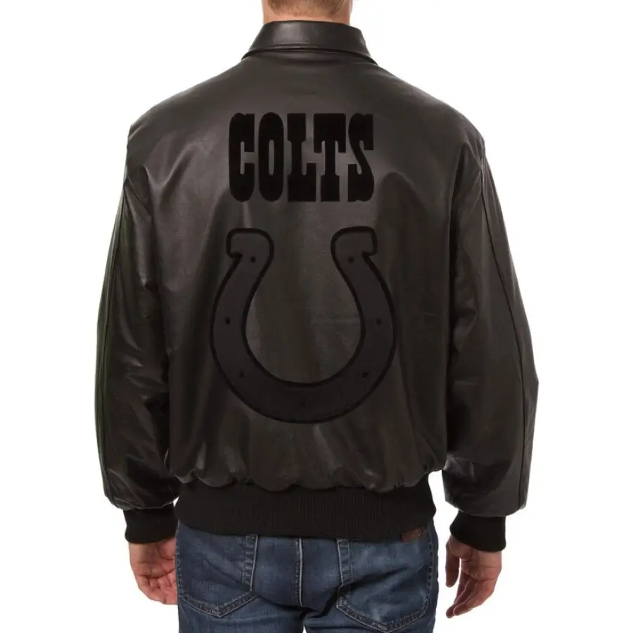 Indianapolis-Colts-Black-Leather-Bomber-Varsity-Jacket