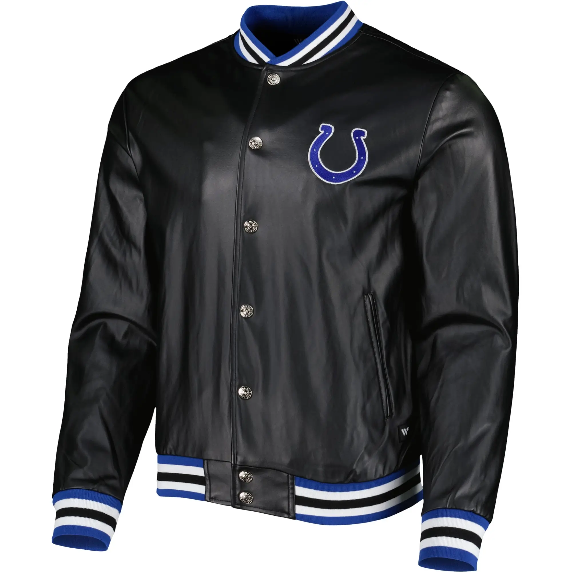Indianapolis-Colts-Black-Leather-Varsity-Jacket