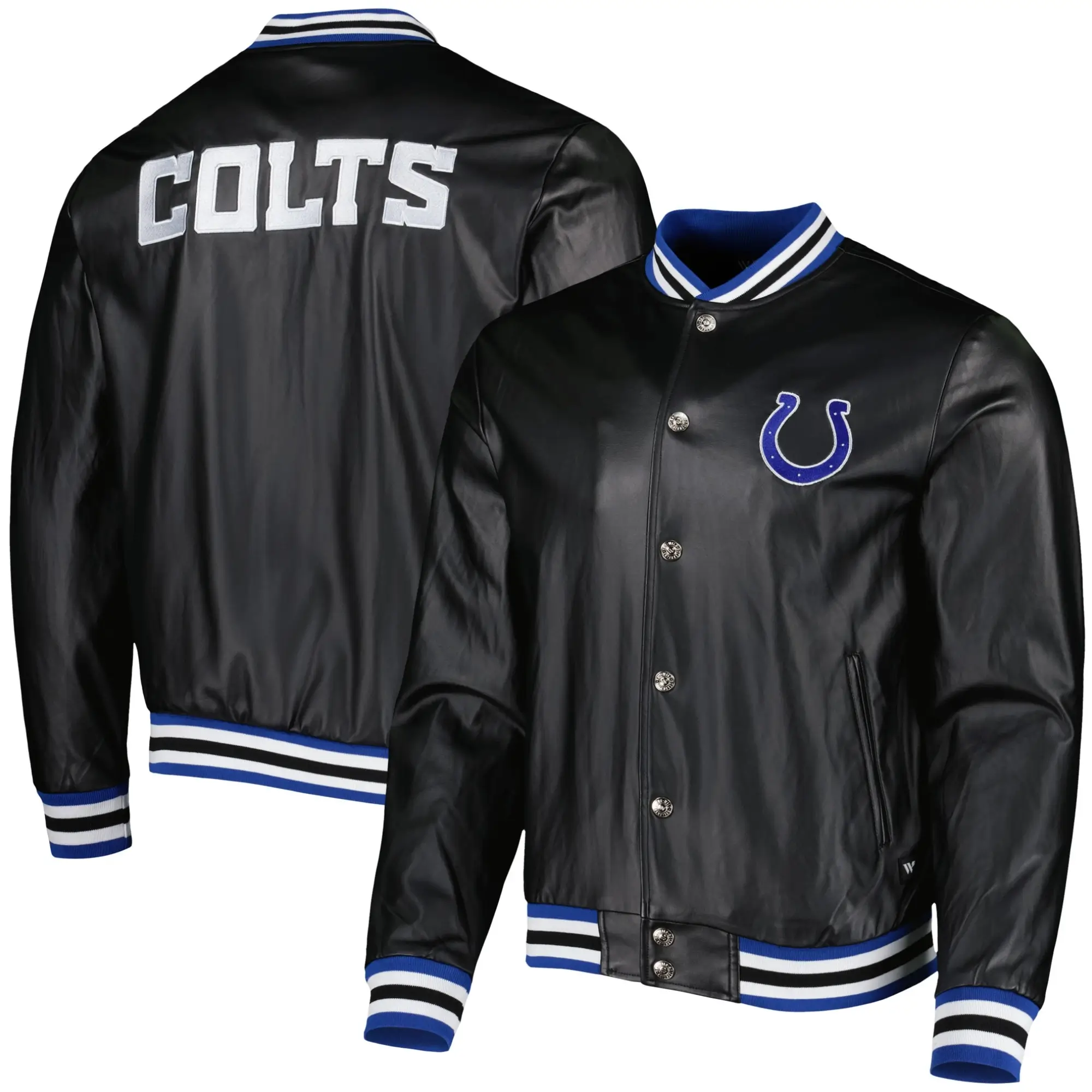 Indianapolis-Colts-Black-Leather-Varsity-Jacket