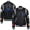 Indianapolis-Colts-Jeff-Hamilton-Black-Leather-Varsity-Jacket