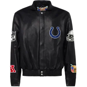 Indianapolis-Colts-Jeff-Hamilton-Leather-Varsity-Jacket