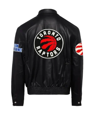 Jeffhamilton-X-Toronto-Raptors-Full-Black-Leather-Jacket