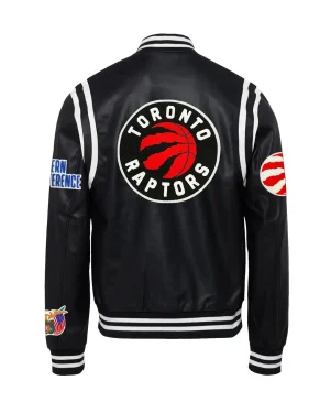Jeffhamilton-X-Toronto-Raptors-Vegan-Black-White-Leather-Jacket