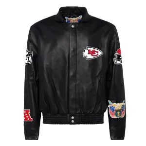 Kansas-City-Chiefs-Jeff-Hamilton-Full-Snap-Black-Leather-Jacket