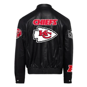 Kansas-City-Chiefs-Jeff-Hamilton-Full-Snap-Black-Leather-Jacket