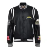 Los-Angeles-Chargers-Leather-Varsity-Jacket-Black