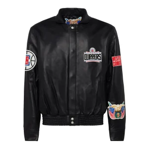 Los-Angeles-Clippers-Jeff-Hamilton-Full-Leather-Jacket-Black