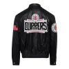 Los-Angeles-Clippers-Jeff-Hamilton-Full-Leather-Jacket-Black