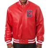 Los-Angeles-Clippers-Red-Leather-Varsity-Jacket