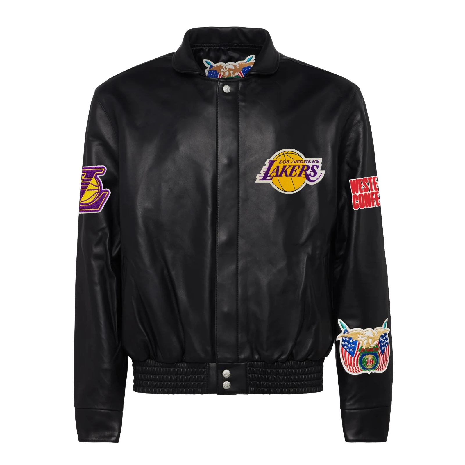 Los-Angeles-Lakers-Jeff-Hamilton-Full-Leather-Jacket-Black