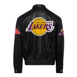 Los-Angeles-Lakers-Jeff-Hamilton-Full-Leather-Jacket-Black