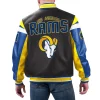 Los-Angeles-Rams-Full-Zip-Leather-Varsity-Jacket-Black