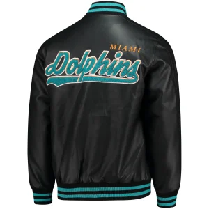 Miami-Dolphins-G-III-Sports-by-Carl-Banks-Stiff-Arm-Leather-Varsity-Jacket
