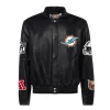 Miami-Dolphins-Jeff-Hamilton-Full-Leather-Jacket-Black
