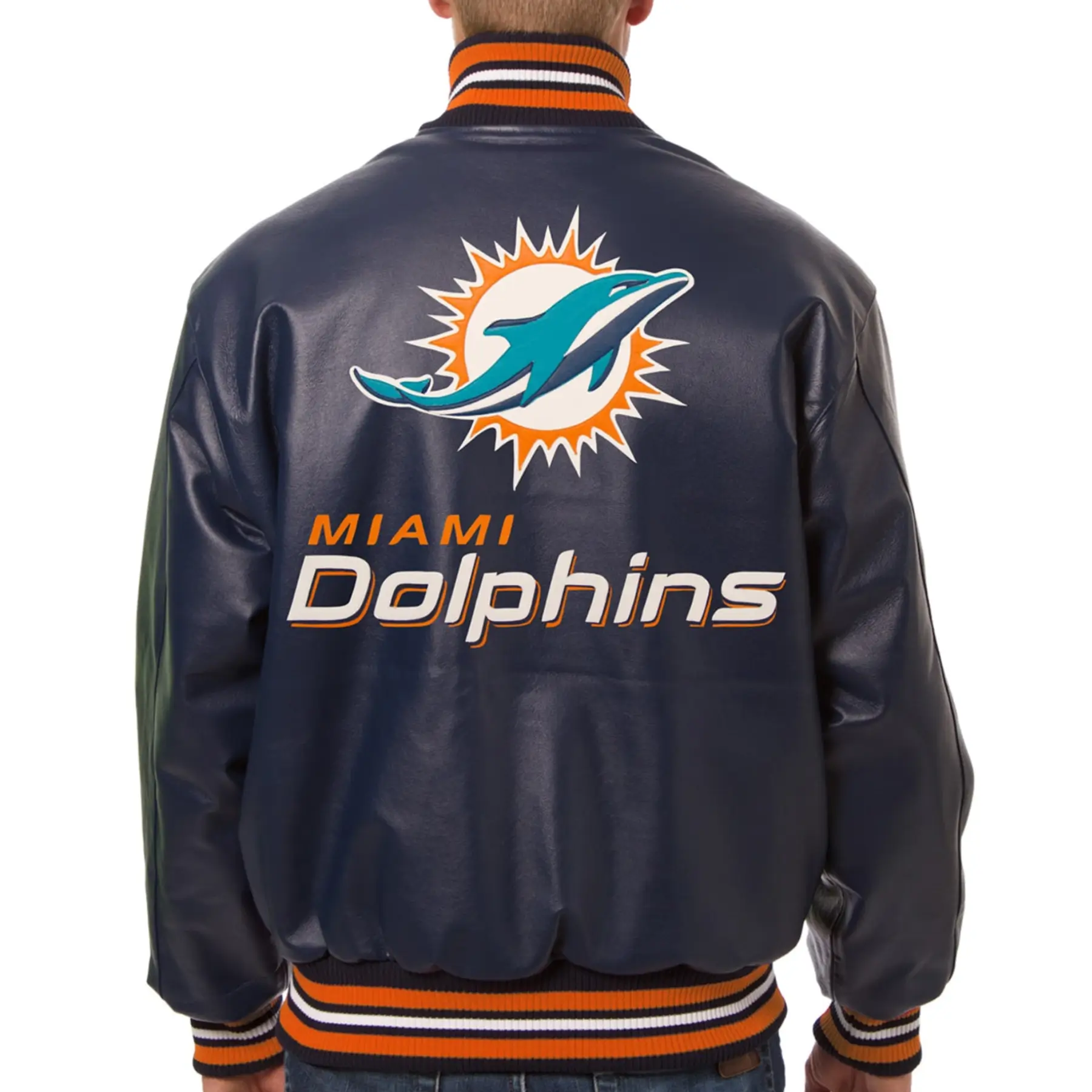 Miami-Dolphins-Navy-Leather-Varsity-Jacket