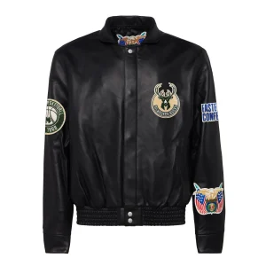 Milwaukee-Bucks-Jeff-Hamilton-Full-Leather-Jacket-Black