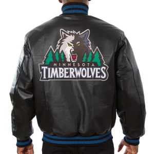 Minnesota-Timberwolves-Domestic-Black-Leather-Varsity-Jacket