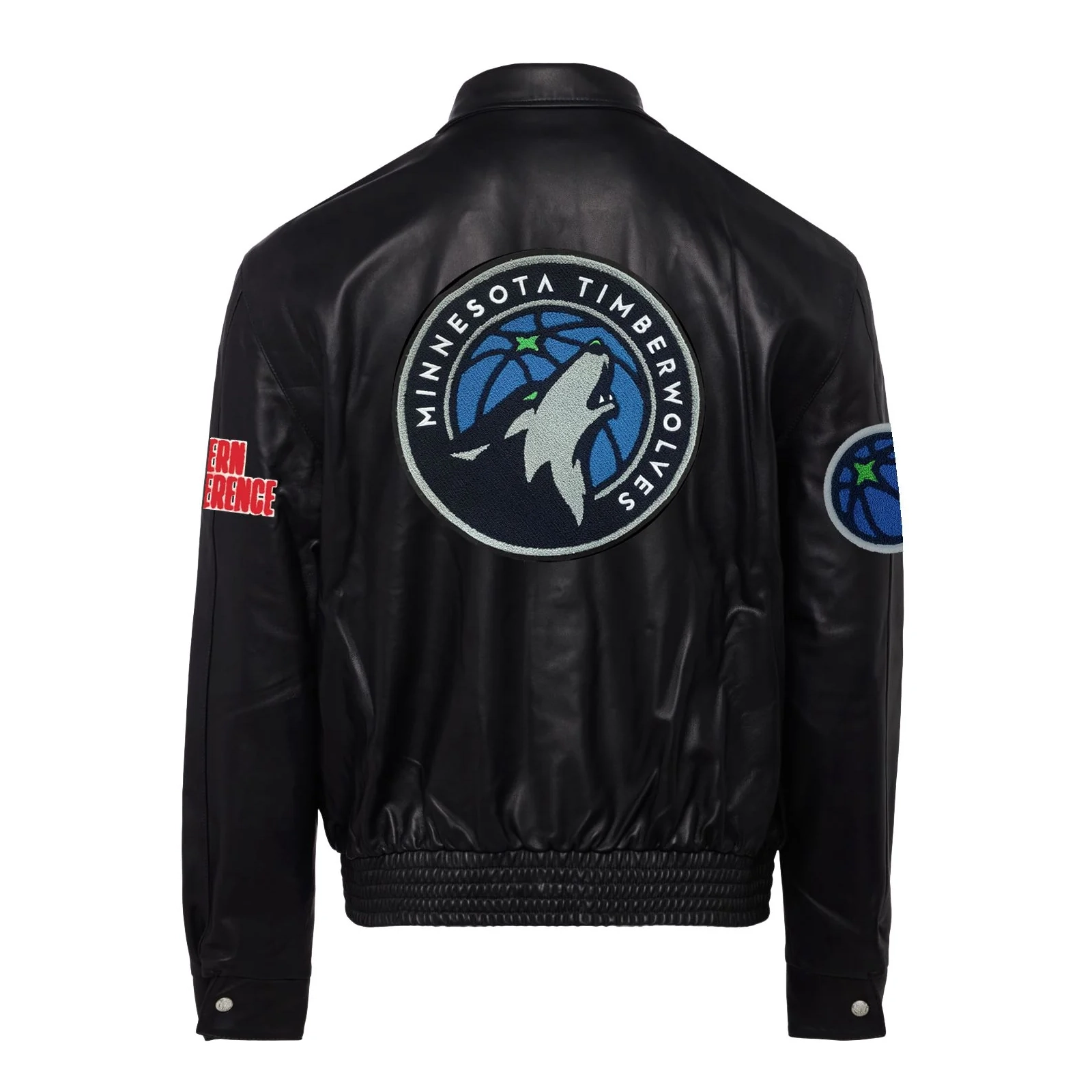 Minnesota-Timberwolves-Jeff-Hamilton-Logo-Full-Leather-Jacket-Black