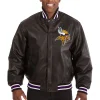 Minnesota-Vikings-Classic-Rib-Leather-Varsity-Jacket