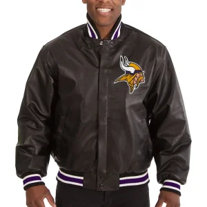 Minnesota-Vikings-Classic-Rib-Leather-Varsity-Jacket