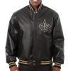 New-Orleans-Saints-Black-Leather-Varsity-Jacket