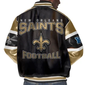 New-Orleans-Saints-G-III-Leather-Varsity-Jacket