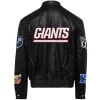 New-York-Giants-Jeff-Hamilton-Black-Leather-Varsity-Jacket